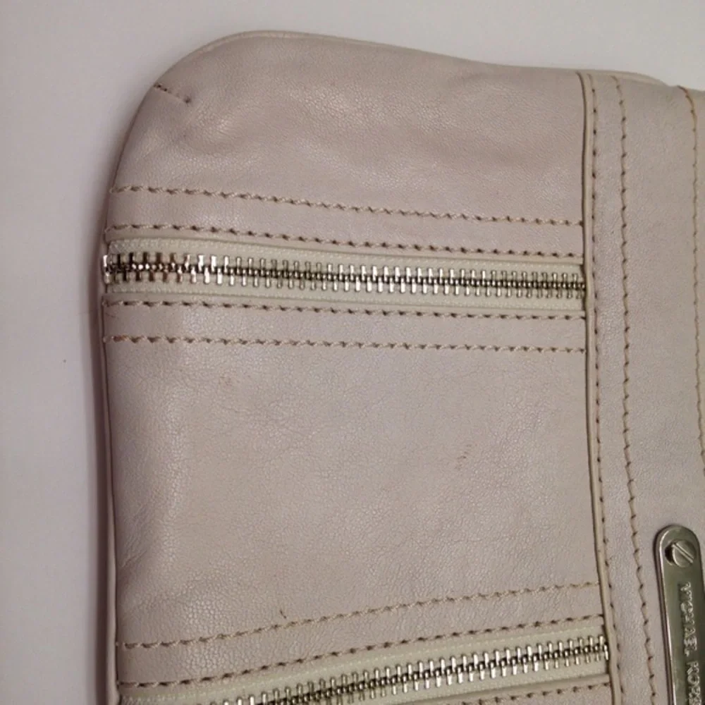Michael Kors cream evening clutch